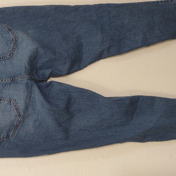 SLIGHTLY USED J. JILL DENIM MEDIUM WASH PATCH DENIM AUTHENTIC FIT SLIM ANKLE 14 - Picture 13 of 16